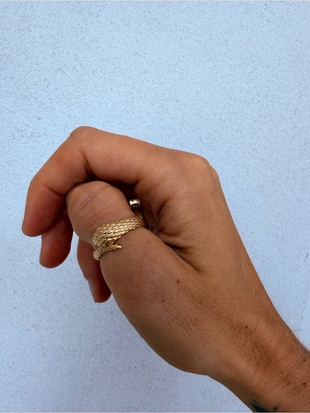 10k Gold Snake Ring Norms Jewelry